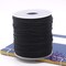 109 Yards 1.5 mm Nylon Cord Beading Satin String for Chinese Knotting Rattail Beading Macrame Friendship Bracelet Jewelry Making(Black)